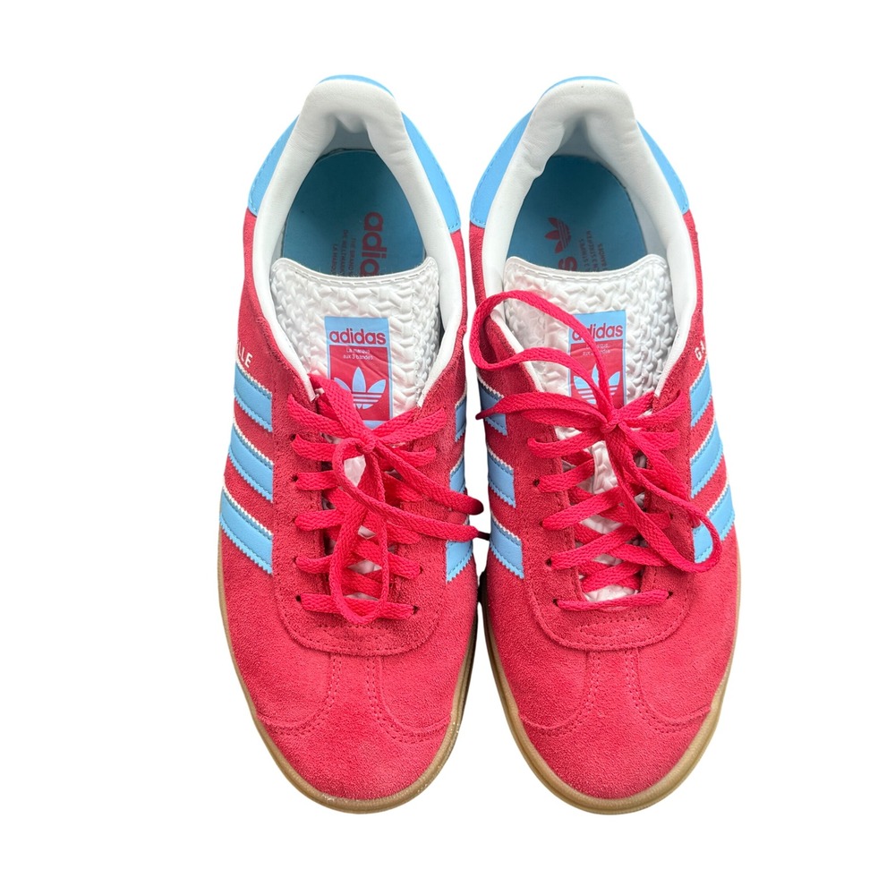 Adidas Gazelle Bold Pink Blue Platform Sneaker Retro Streetwear Gum Sole IE0421 - Picture 3 of 8